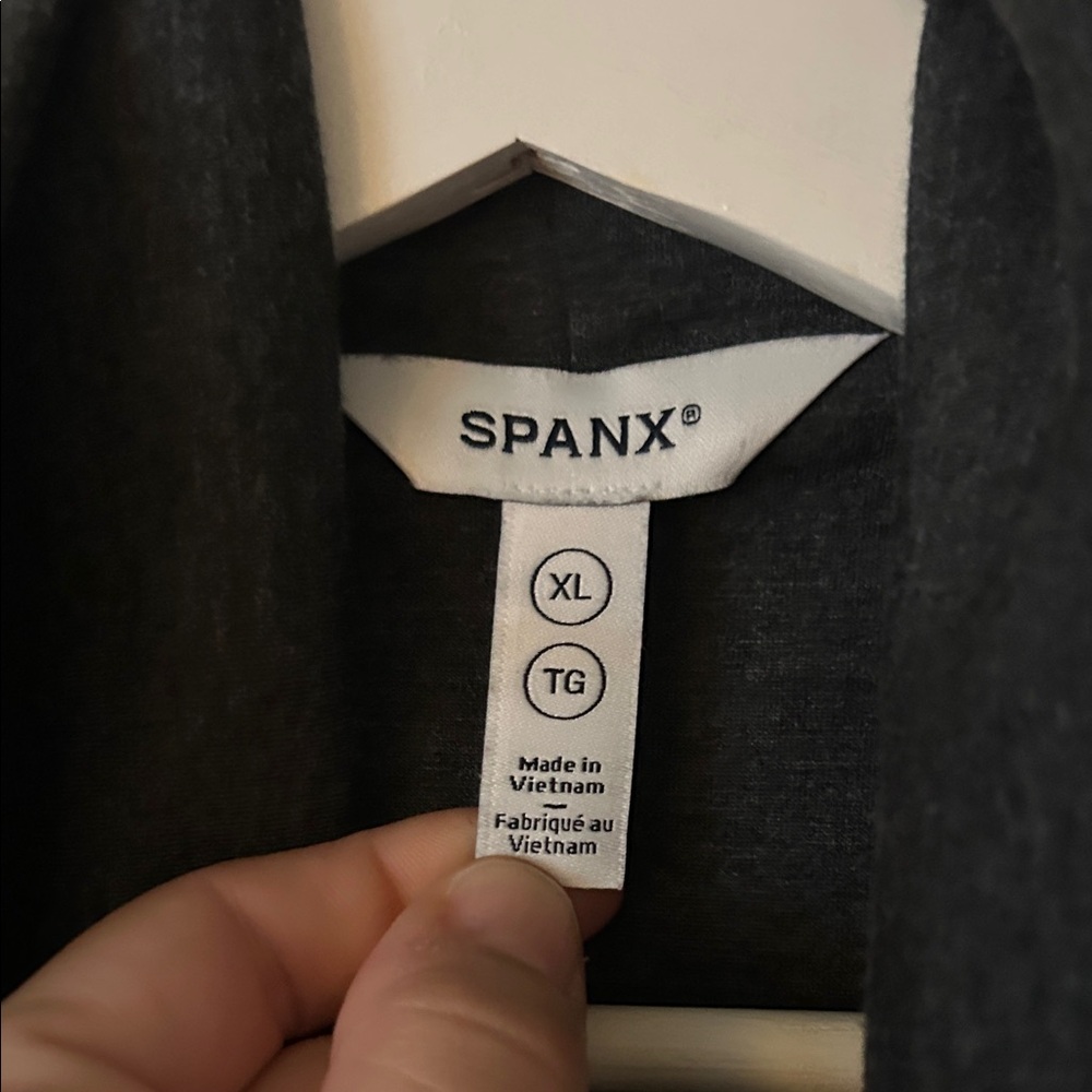 SPANX Gray Air Essentials Open Wrap Cardigan Size… - image 3